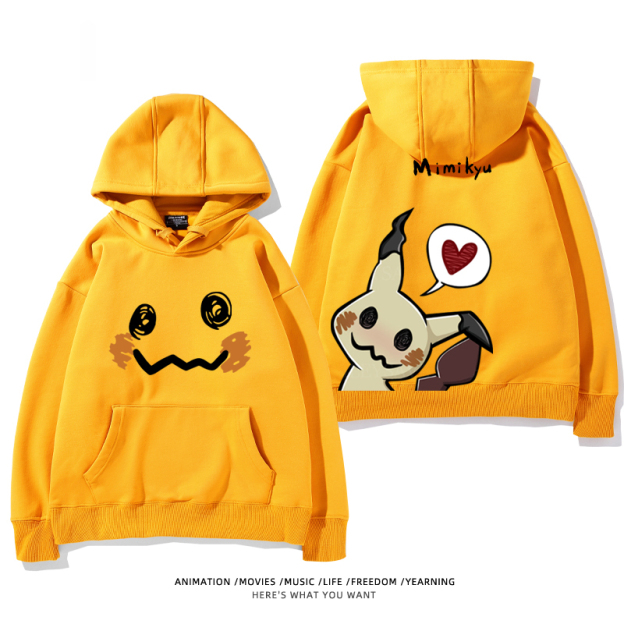 寶可夢 聯名衛衣2024秋冬新款親子情侶裝薄絨款連帽衛衣