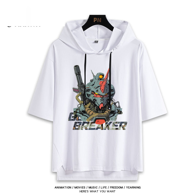 機動戰士高達  連帽短袖T恤-CASEZONE