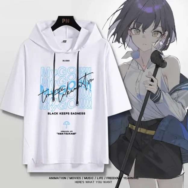 BanG Dream! It's MyGO新款 親子情侶男女款連帽短袖T恤-ZUIHANG SHOP