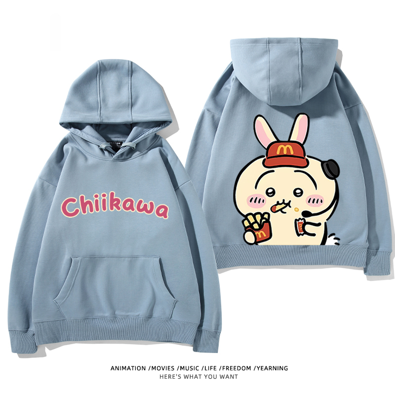 Chiikawa新款 親子情侶男女款連帽衛衣-CASEZONE