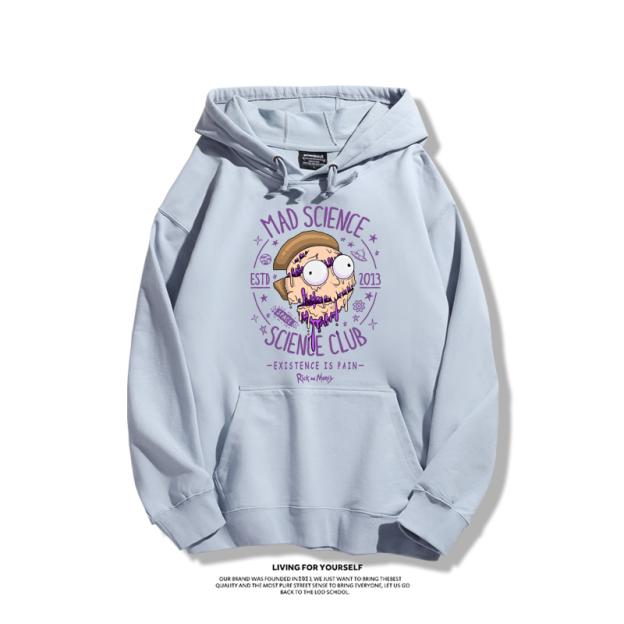 瑞克和莫蒂新款 親子情侶男女款連帽衛衣-CASEZONE