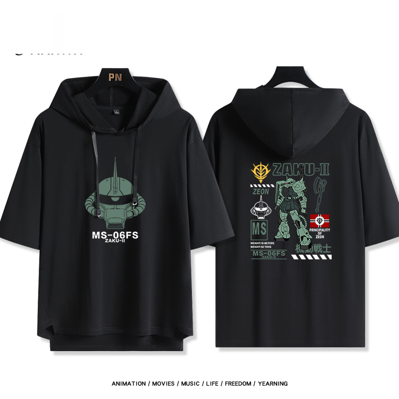 機動戰士高達 連帽短袖T恤-CASEZONE