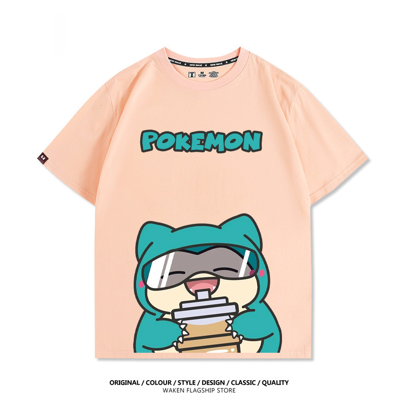 精靈寶可夢 啵啵奶茶 印花短袖T恤-CASEZONE