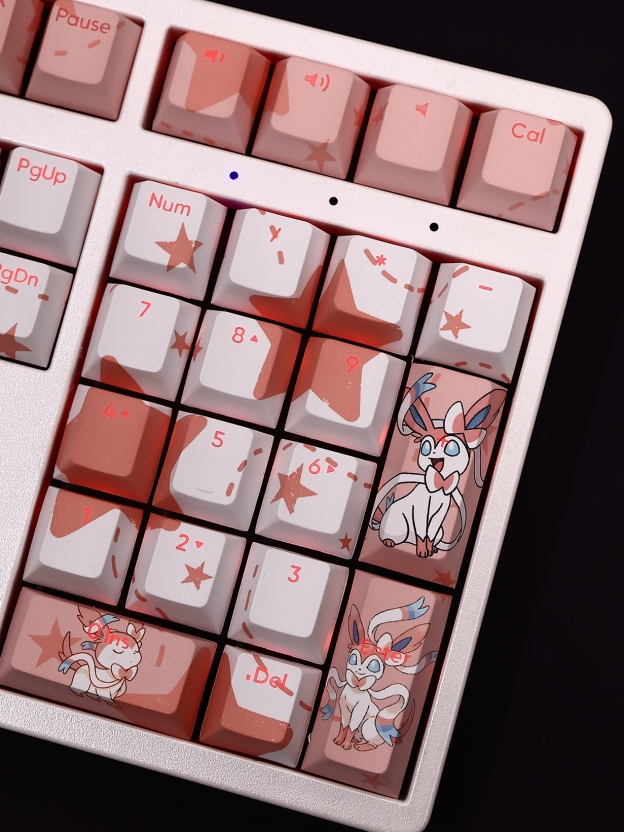 仙子伊布透光RGB108鍵標準配列衛星軸鍵帽-CASEZONE