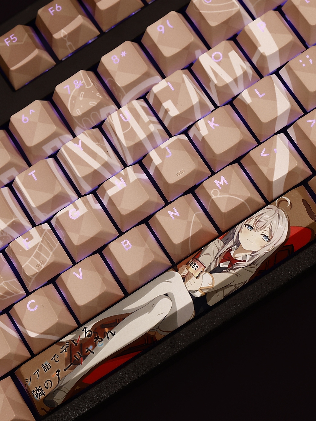 艾莉透光RGB108鍵標準配列衛星軸鍵帽-CASEZONE