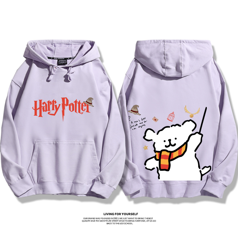 線條小狗 X 哈利波特聯名 親子情侶男女款連帽衛衣-ZUIHANG SHOP