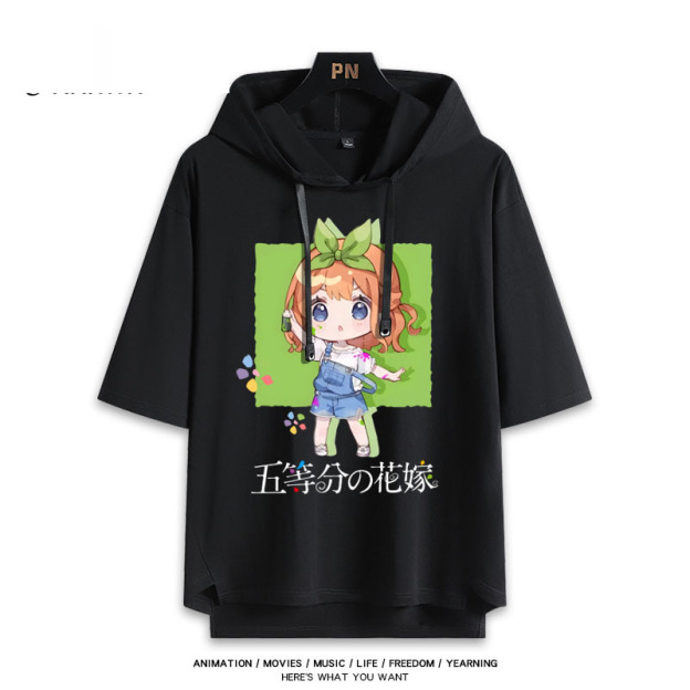 五等分的新娘 連帽短袖T恤