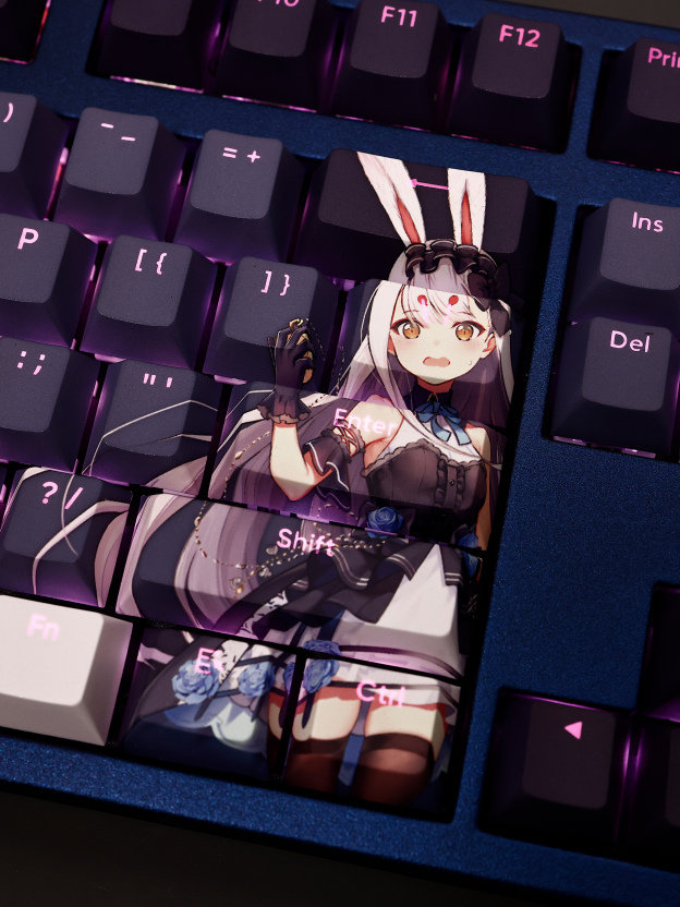 艦隊Collection島風透光RGB108鍵標準配列衛星軸鍵帽-CASEZONE