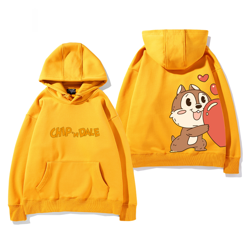 奇奇和蒂蒂新款 親子情侶男女款連帽衛衣-CASEZONE