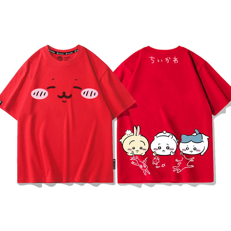 Chiikawa 2024親子情侶男女同款 T恤-CASEZONE