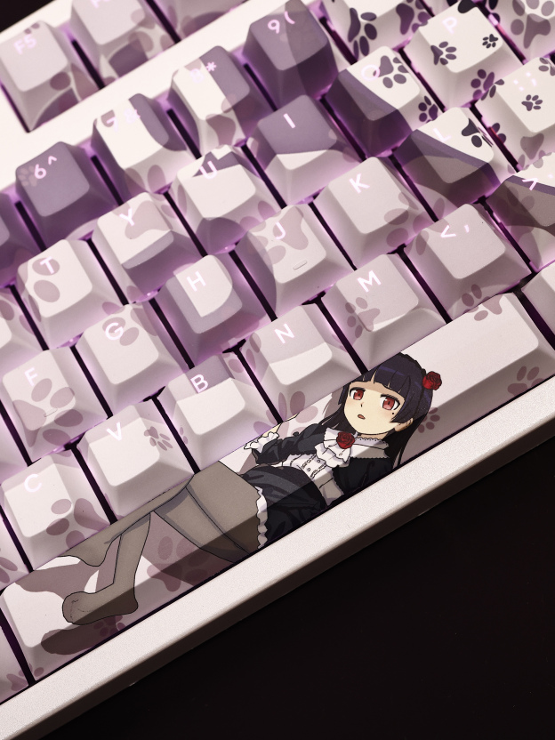 五更琉璃透光RGB108鍵標準配列衛星軸鍵帽-CASEZONE