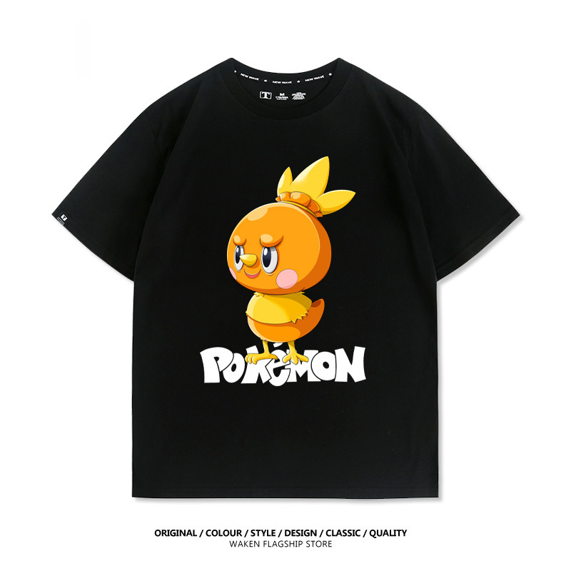 LabubuX寶可夢 印花短袖T恤-CASEZONE