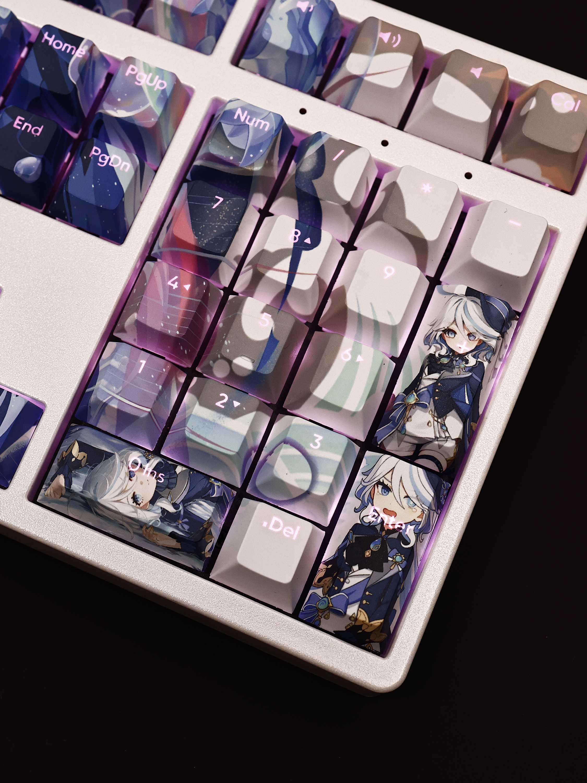 芙寧娜透光RGB108鍵標準配列衛星軸鍵帽-CASEZONE