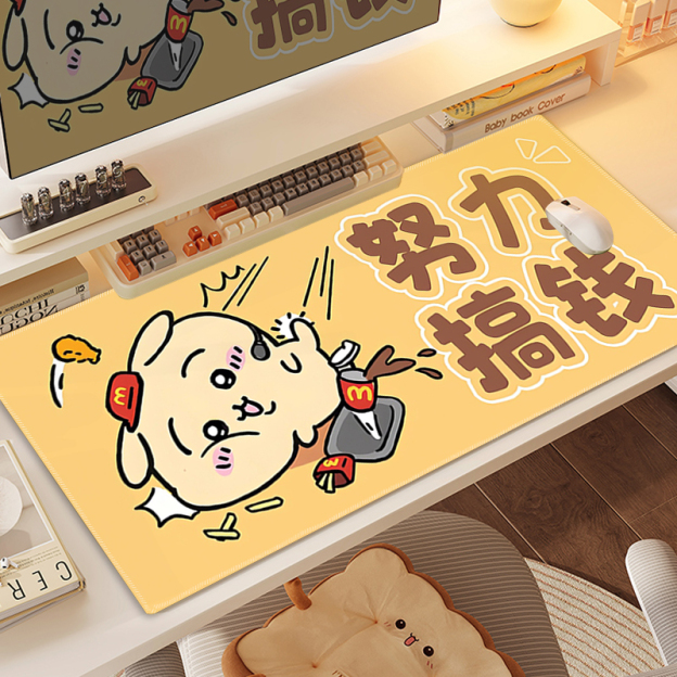 Chiikawa 主題桌墊 布質滑鼠墊-CASEZONE
