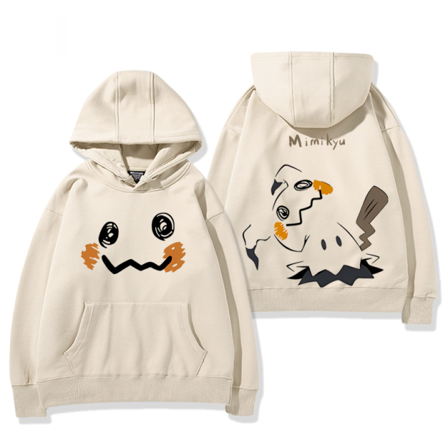 寶可夢 聯名衛衣2024秋冬新款親子情侶裝薄絨款連帽衛衣