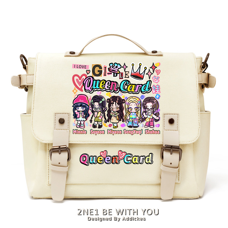 (G)I-DLE 專輯同款手提帆布包 應援單肩斜挎包-CASEZONE