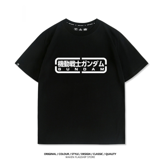 機動戰士鋼彈潮牌 印花短袖T恤-CASEZONE