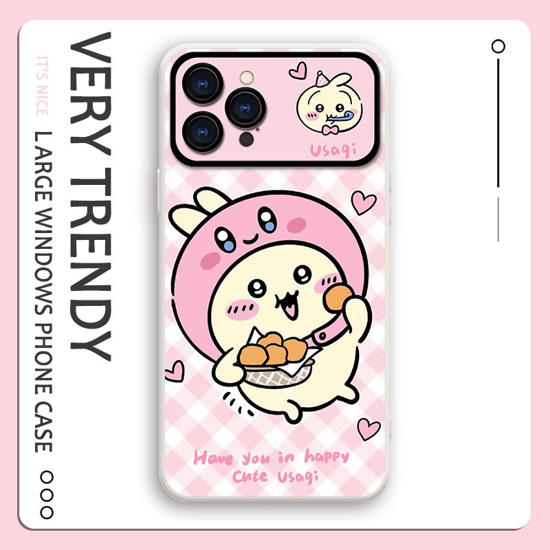 Chiikawa液態大視窗全包矽膠防摔軟殼-CASEZONE