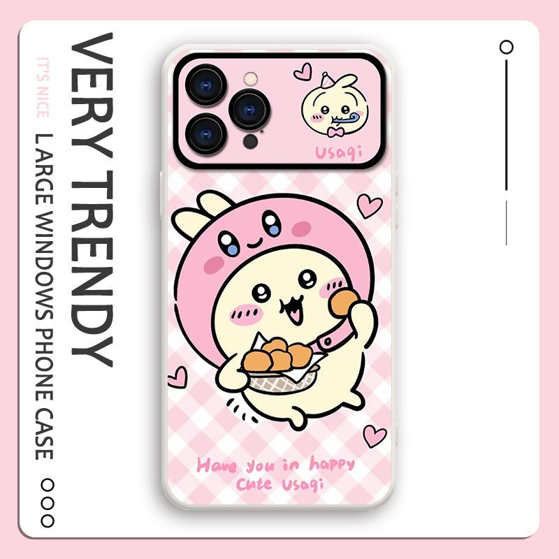 Chiikawa液態大視窗全包矽膠防摔軟殼-CASEZONE