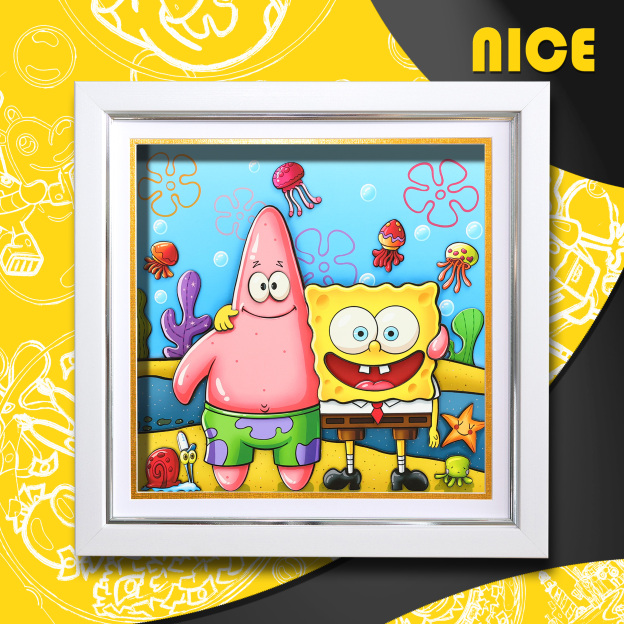 海綿寶寶 3D立體畫-CASEZONE