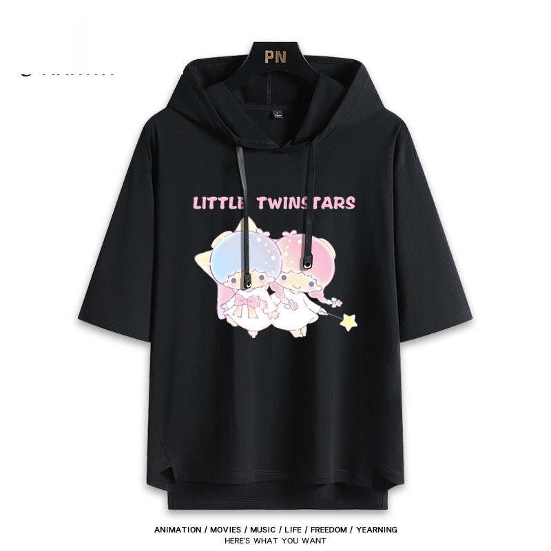 雙子星 Little twin stars 連帽短袖T恤