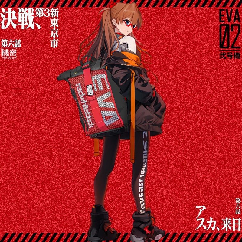 EVA新世紀福音戰士 聯名動漫周邊雙肩包-CASEZONE