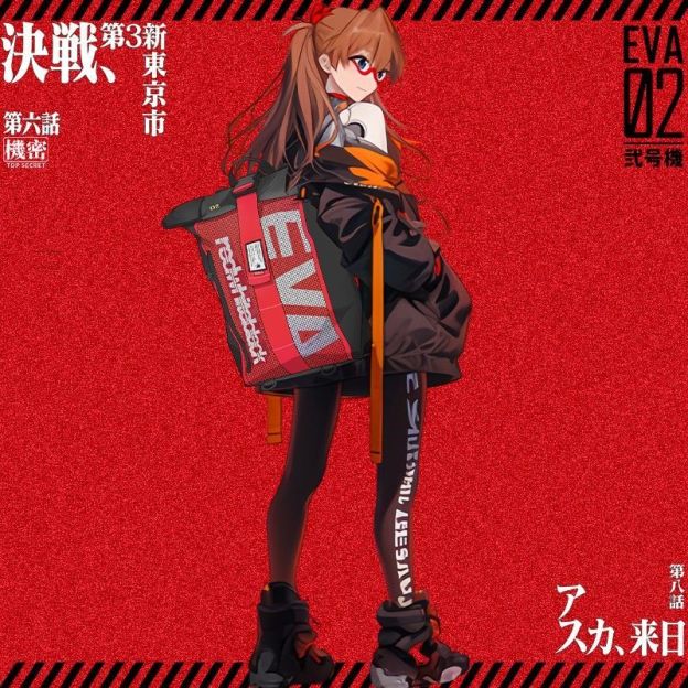 EVA新世紀福音戰士 聯名動漫周邊雙肩包-CASEZONE