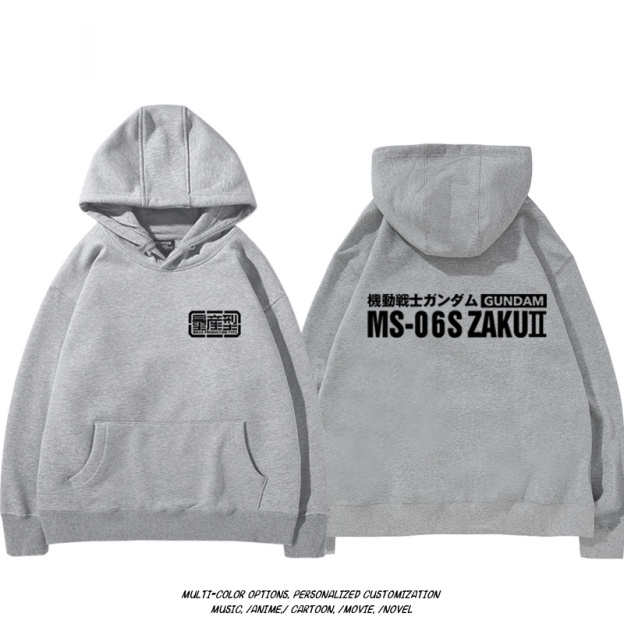 機動戰士高達扎古吉翁新款 親子情侶男女款連帽衛衣-CASEZONE