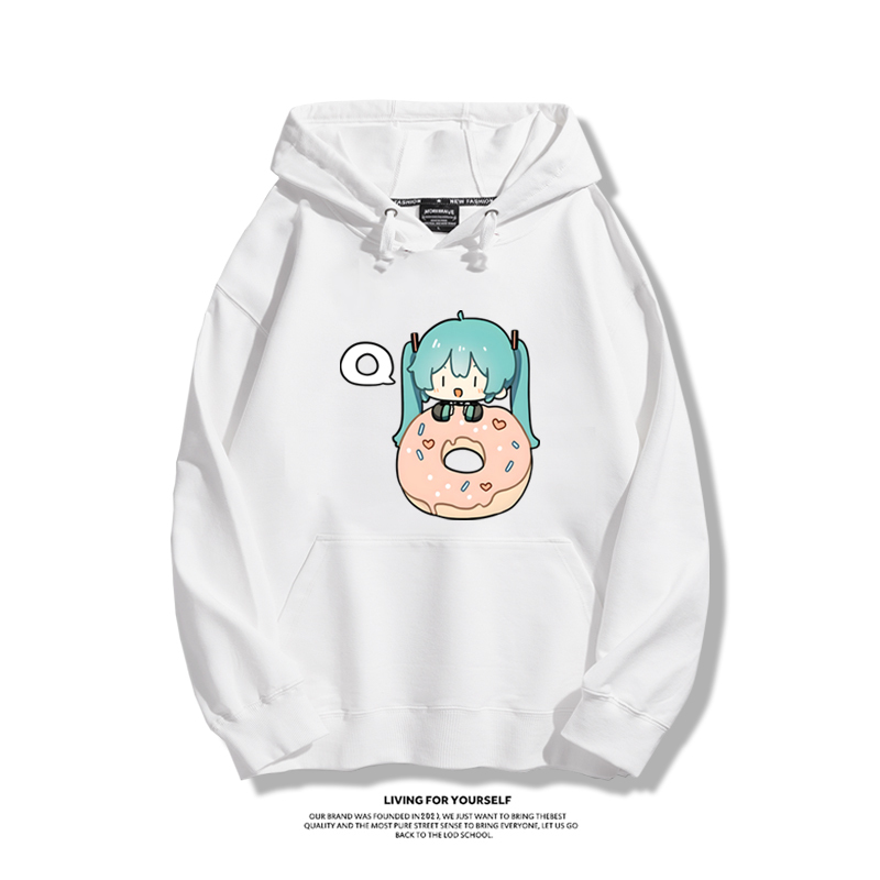 初音未來新款 親子情侶男女款連帽衛衣-CASEZONE