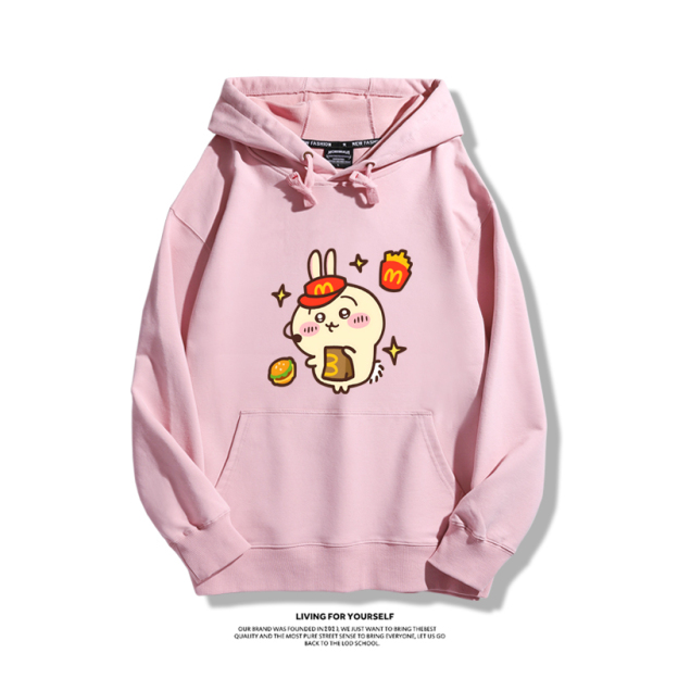 Chiikawa新款 親子情侶男女款連帽衛衣-CASEZONE