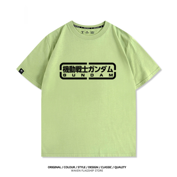 機動戰士鋼彈潮牌 印花短袖T恤-CASEZONE