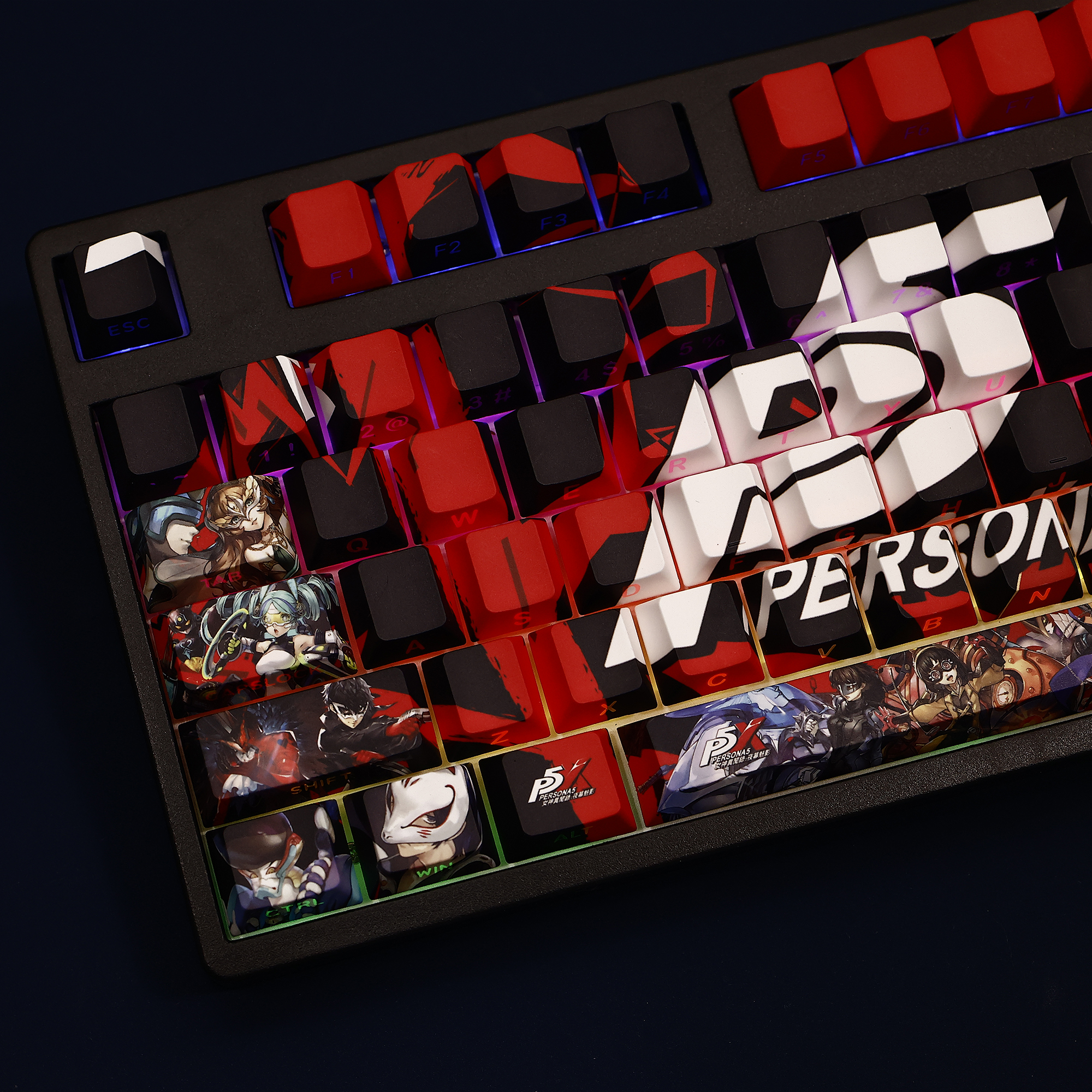 女神異聞錄夜幕魅影 108鍵 標準配列 衛星軸鍵帽-CASEZONE