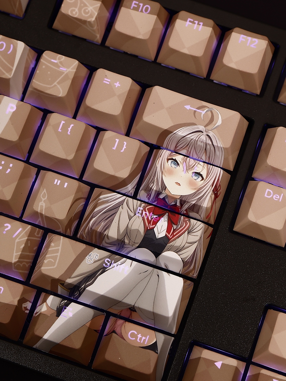 艾莉透光RGB108鍵標準配列衛星軸鍵帽-CASEZONE