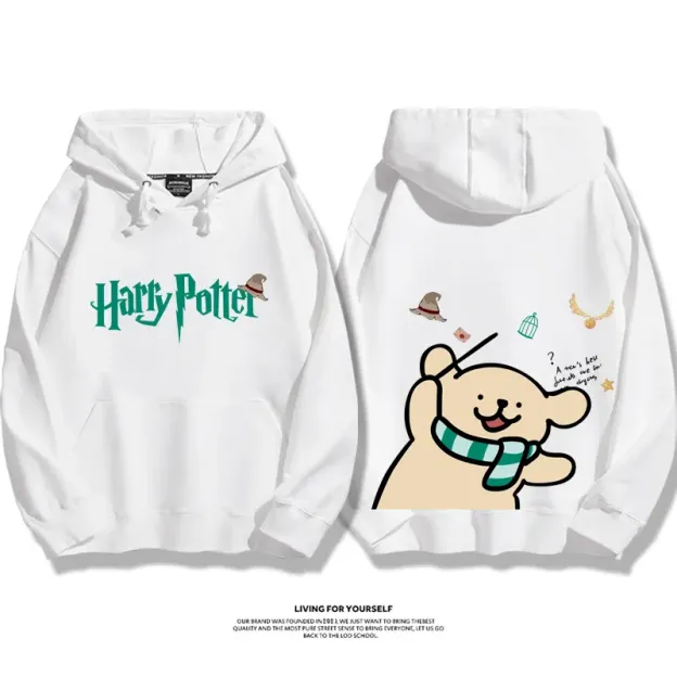 線條小狗 X 哈利波特聯名 親子情侶男女款連帽衛衣-ZUIHANG SHOP