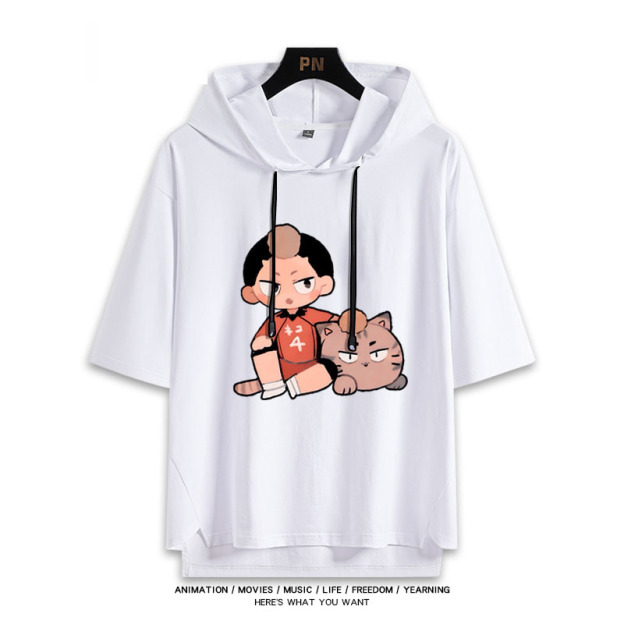 排球少年 連帽短袖T恤