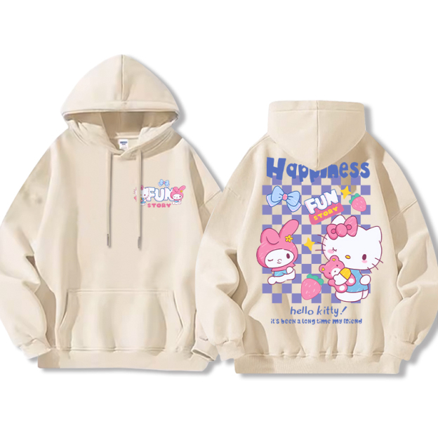 HelloKitty新款 寬鬆百搭 秋冬款 寬鬆連帽衛衣-ZUIHANG SHOP