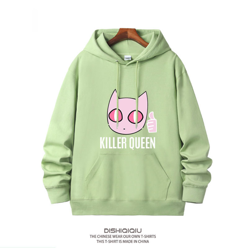 JOJO的奇妙冒險殺手皇后吉良吉影 2025秋冬新款親子情侶裝連帽衛衣