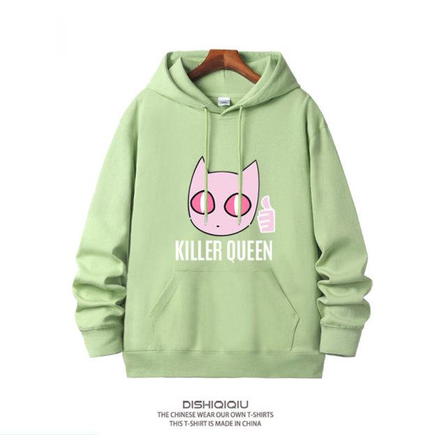 JOJO的奇妙冒險殺手皇后吉良吉影 2025秋冬新款親子情侶裝連帽衛衣