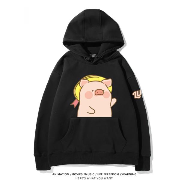 LULU豬新款 親子情侶男女款連帽衛衣-ZUIHANG SHOP