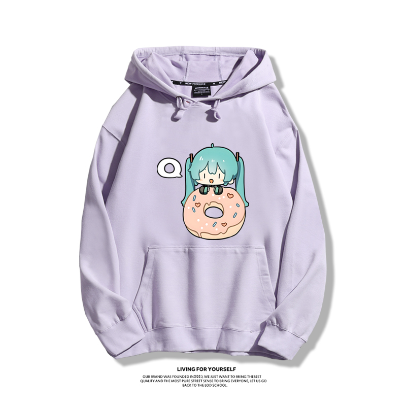 初音未來新款 親子情侶男女款連帽衛衣-CASEZONE