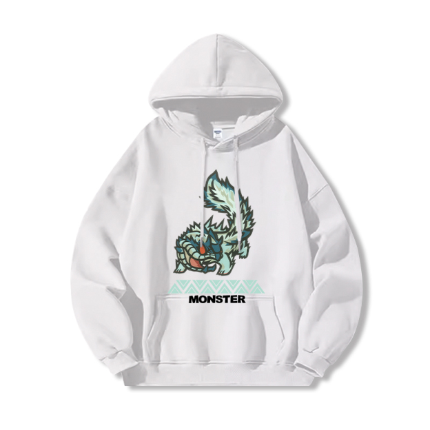 Monster Hunter Rise魔物獵人新款 親子情侶男女款連帽衛衣-CASEZONE