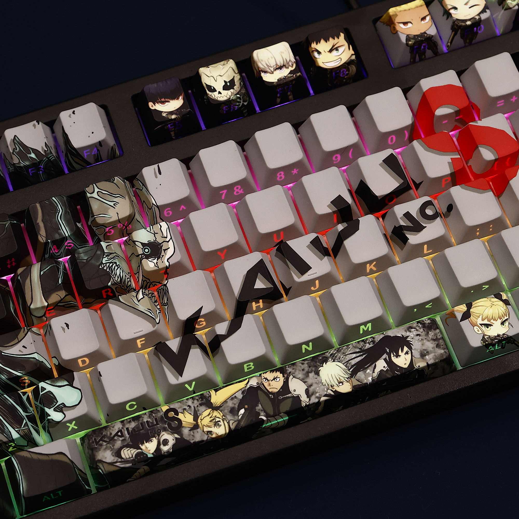 怪獸8號 108鍵 標準配列 衛星軸鍵帽-CASEZONE