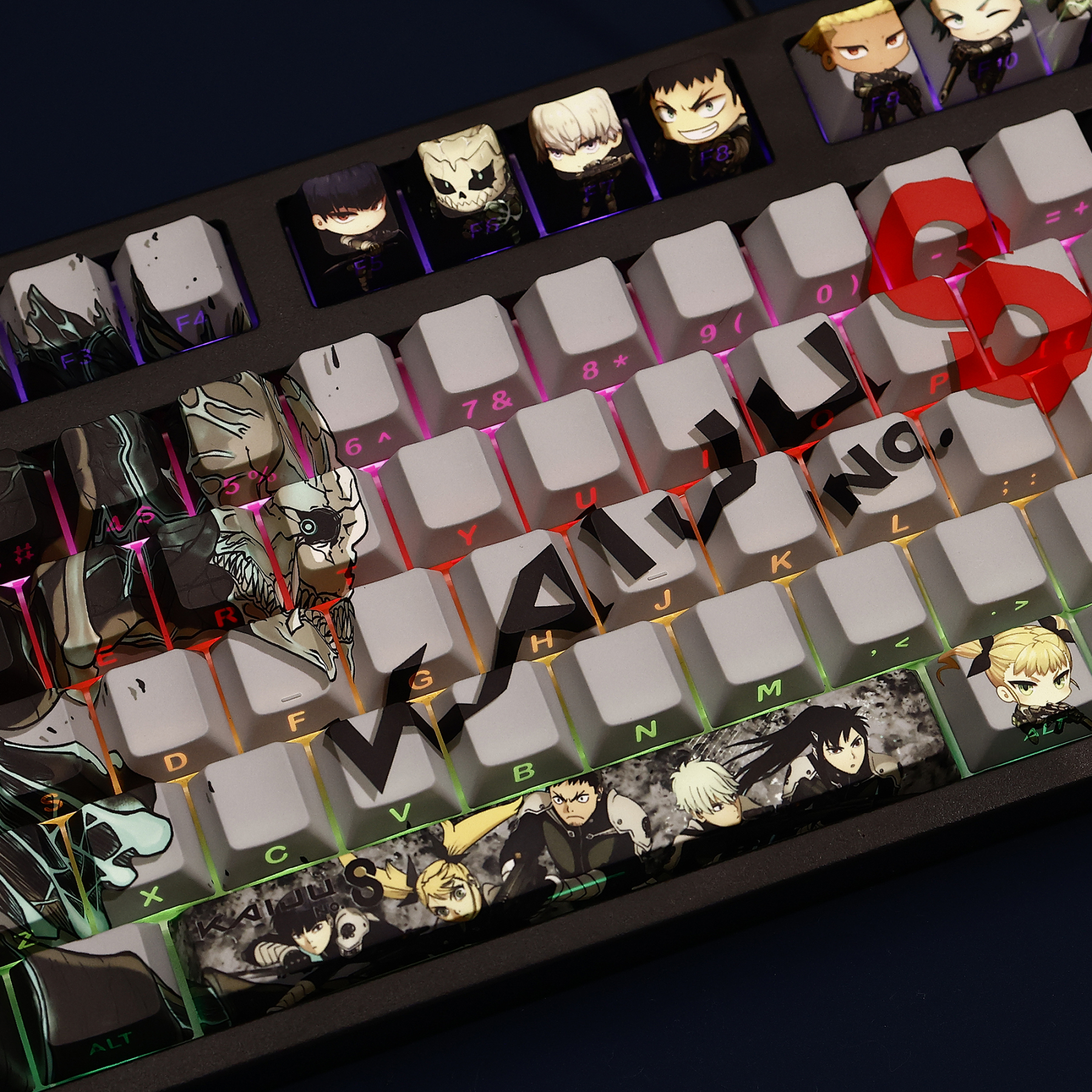 怪獸8號 108鍵 標準配列 衛星軸鍵帽-CASEZONE