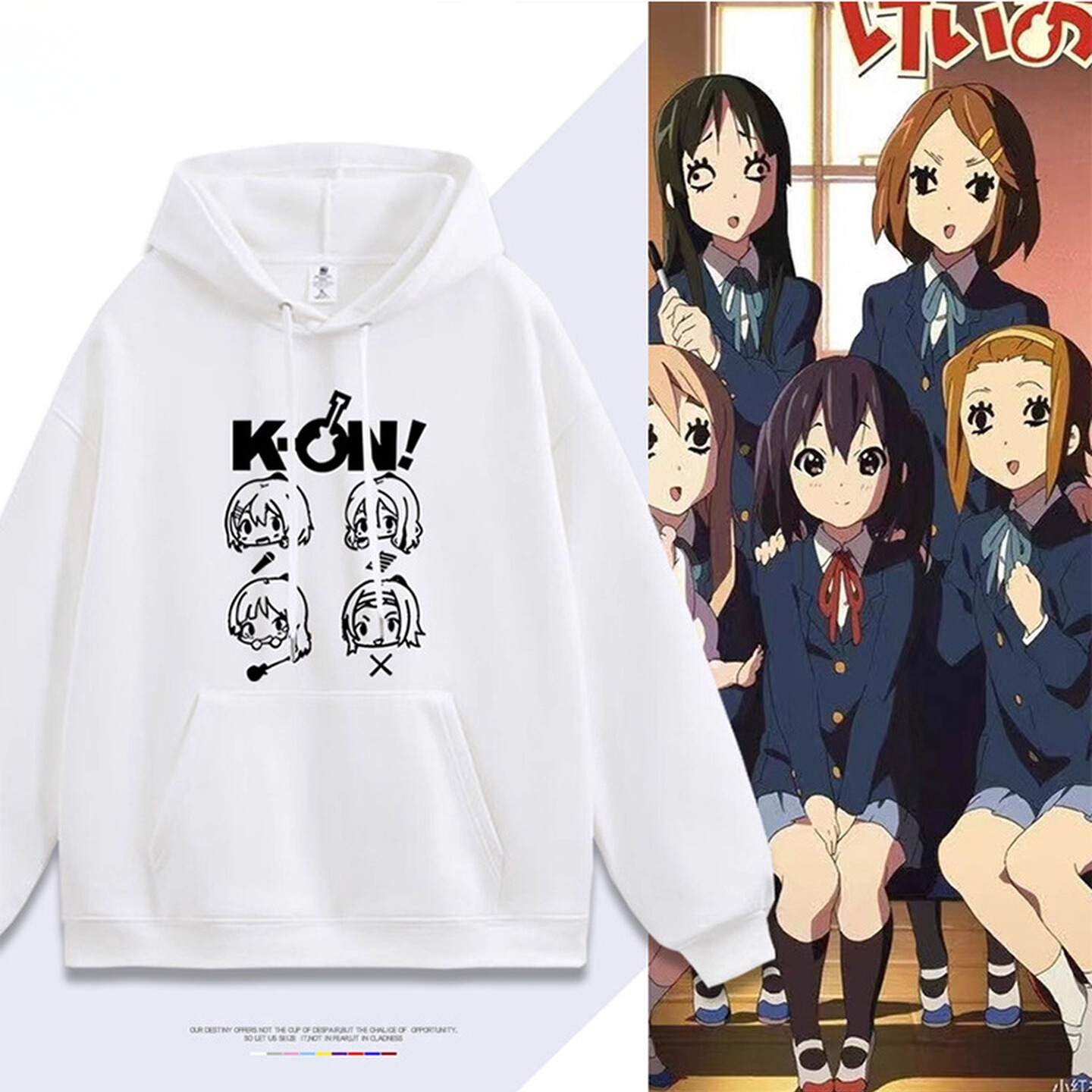 輕音少女K-ON 聯名衛衣2025秋冬新款 親子情侶裝連帽衛衣