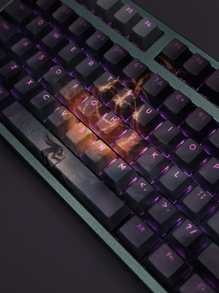 艾爾登法環透光RGB108鍵標準配列衛星軸鍵帽-CASEZONE