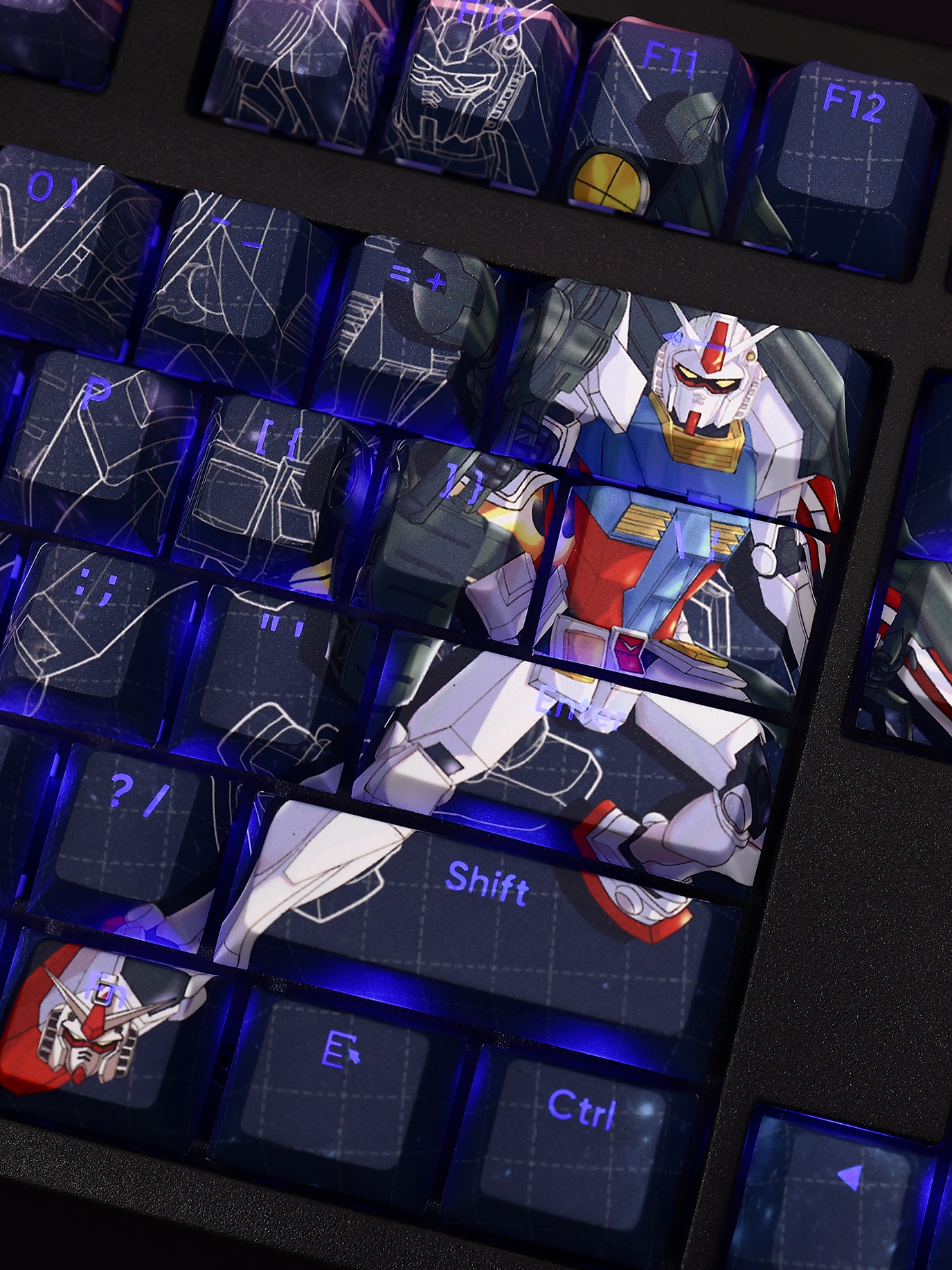 元祖高達透光RGB108鍵標準配列衛星軸鍵帽-CASEZONE