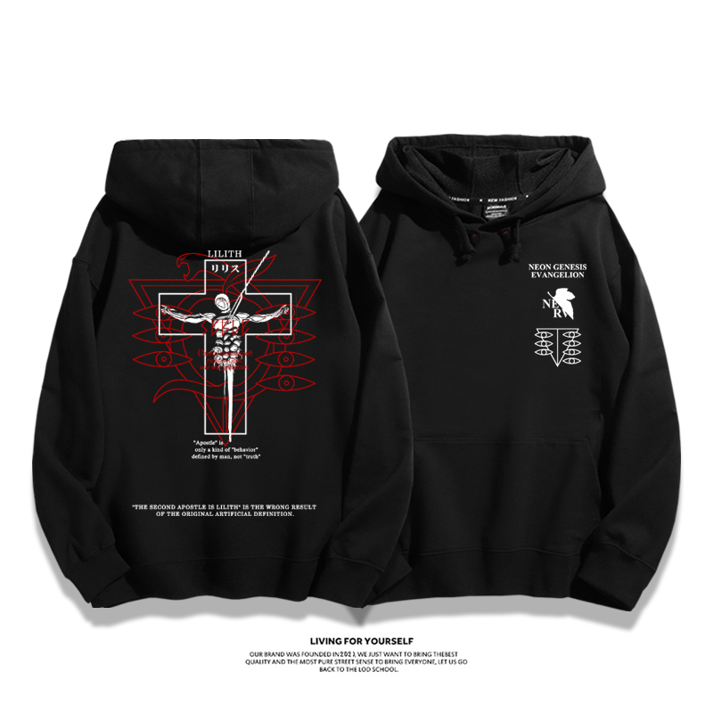 新世紀福音戰士新款 親子情侶男女款連帽衛衣-CASEZONE
