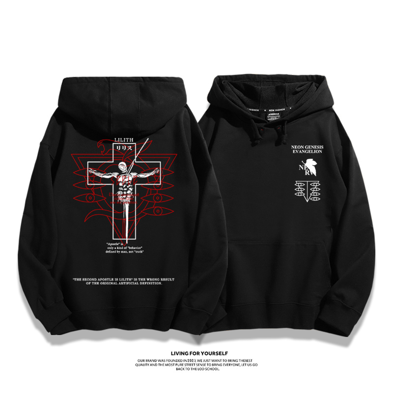 新世紀福音戰士新款 親子情侶男女款連帽衛衣-CASEZONE
