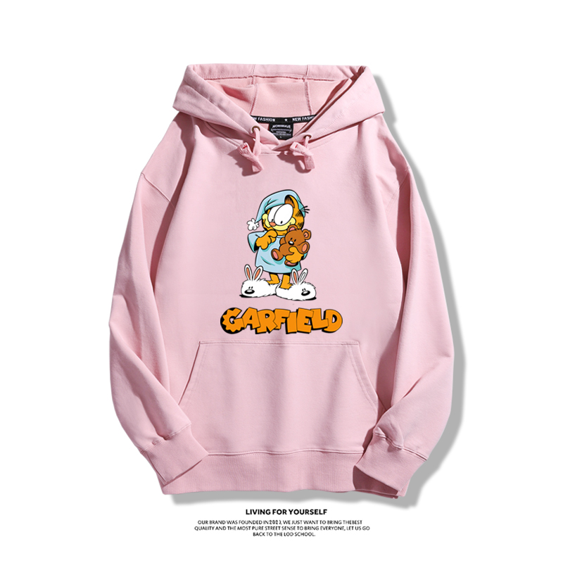 加菲貓新款 親子情侶男女款連帽衛衣-CASEZONE