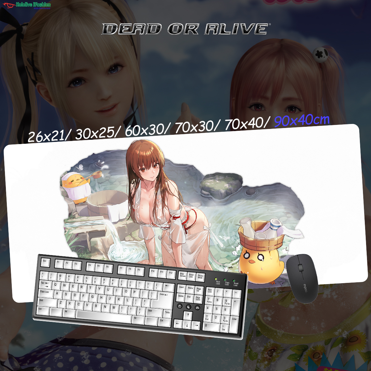 生死格鬥系列 超大鎖邊主題桌墊 布質滑鼠墊